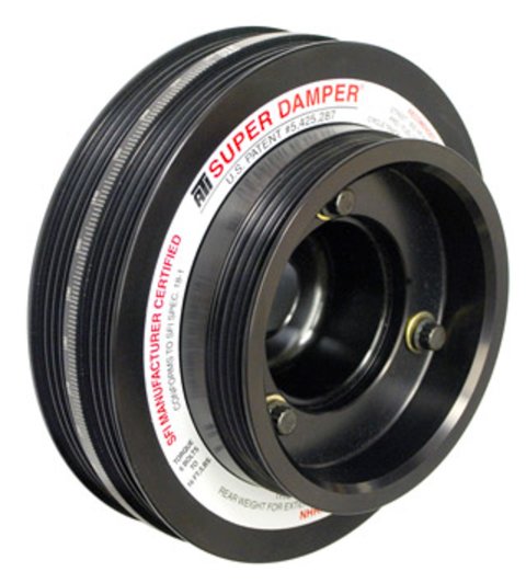 ATI Super Damper Standard Harmonic Balancers 918641 Balancer, Damper, Internal Balance, Aluminum, Steel, Black, for Nissan, VR38DETT Engine, Each