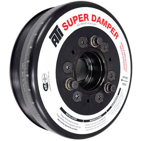 ATI Super Damper Serpentine Series Harmonic Balancers 917315 Balancer, Series, Internal Balance, 7.480 in. O.D., Aluminum/Steel, Chevy