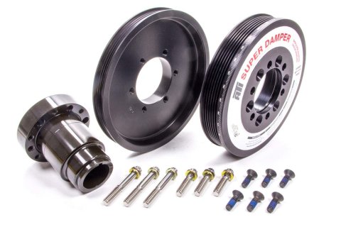 ATI Super Damper Supercharged Series Harmonic Balancers 918635 Balancer, Damper, Internal Balance, Aluminum/Steel, Black, Chevy/Pontiac, 6.2L, Each