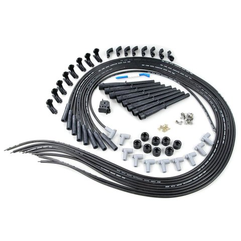 MSD 8.5mm Super Conductor Spark Plug Wire Sets 31523 Wires, Conductor, Spiral Core, 8.5mm, Black, Straight Boots, Dodge, Plymouth, 426 Hemi, Set