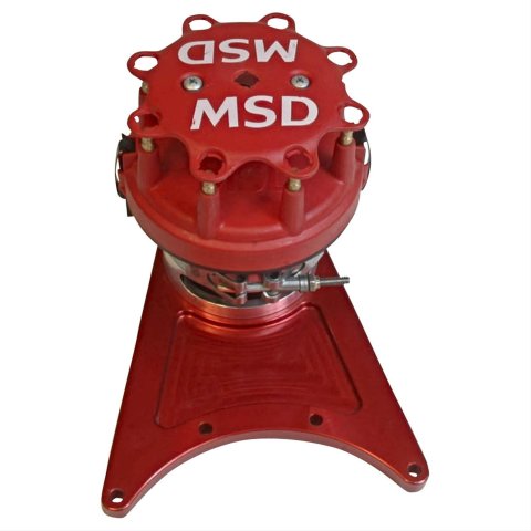 MSD Pro-Billet Front Drive Distributors 8520 Distributor, Drive, Magnetic Trigger, Mechanical Advance, Chevy, Big Block, Each