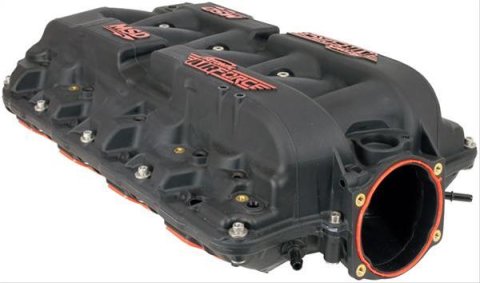 MSD Atomic AirForce Intake Manifolds 2702 Manifold, AirForce, 103mm, 2-Piece, Polymer, Black, Red Letters, Chevy LS1, LS2, LS6, Each