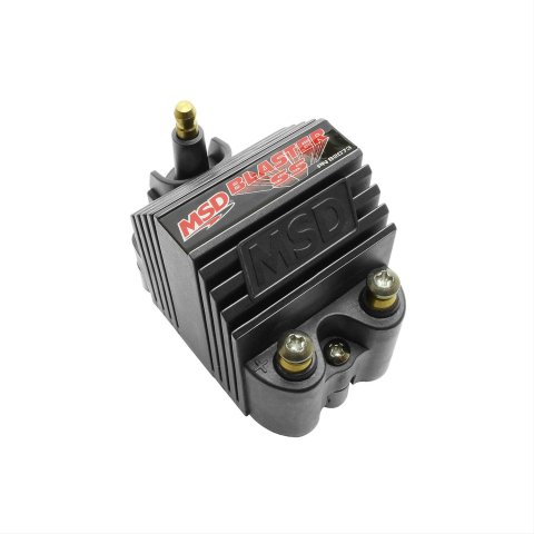 MSD Blaster SS Coils 82073 Ignition Coil, SS, E-Core, Square, Epoxy, Black, 40,000 V, Each