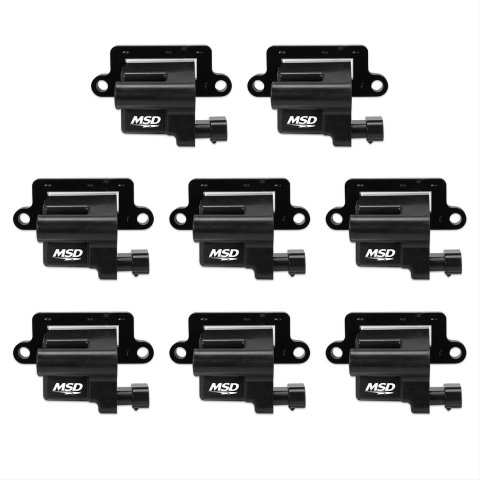 MSD Blaster OEM Replacement Coils 826483 Ignition Coil, Replacement, Buick, Cadillac, Chevy, GMC, Hummer, 4.8, 5.3, 6.0, 8.1L, Set of 8