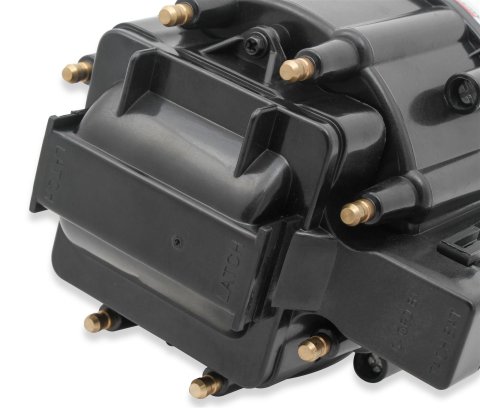 MSD Street Fire HEI Distributors 83623 Distributor, HEI, Magnetic Trigger, Male/HEI, Standard Rotation, Black Cap, Cast/Billet Aluminum Housing, Natural, Chevy, Each
