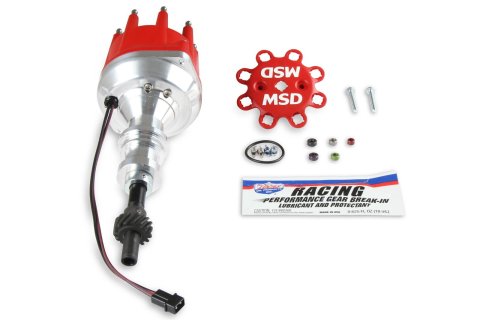 MSD Pro-Billet Distributors 85787 Distributor, Pro-Billet, Magnetic Trigger, Mechanical Advance, Small Diameter, Holley Hi-Ram, Ford, 351W, Each