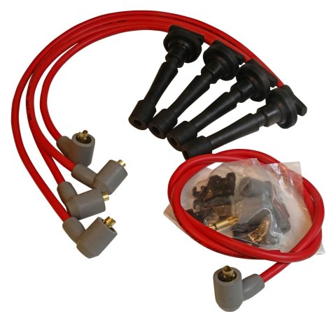 MSD 8.5mm Super Conductor Spark Plug Wire Sets 32329 Wires, Conductor, Spiral Core, 8.5mm, Red, Stock Boots, for use on Acura®, 1.7/1.8L, L4, Set