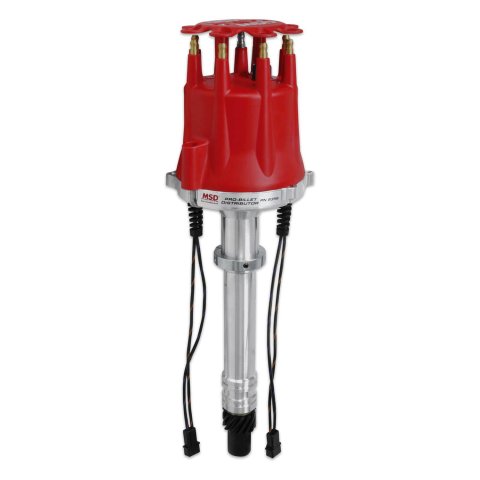 MSD Pro-Billet Dual Pickup Distributors 8356 Distributor, Pro-Billet, Magnetic Pickup, Mechanical Advance, Chevy, Big/Small Block, Each