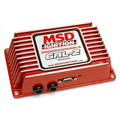 MSD Programmable Digital 6AL-2 Ignition Boxes 6530 Box, 6AL-2, CD, Programmable, with Rev Limiter, Red, Each