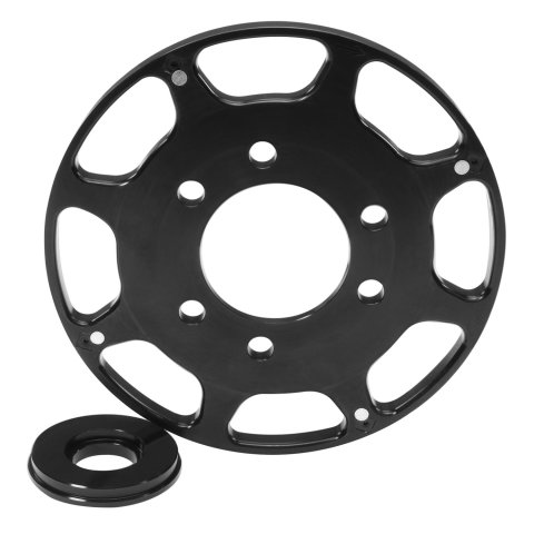 MSD Replacement Crank Trigger Wheels 86113 Trigger, Wheel, Aluminum, Black Anodized, Chevy, Small Block, Each
