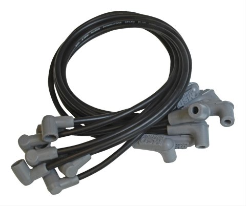 MSD 8.5mm Super Conductor Spark Plug Wire Sets 31653 Wires, Conductor, Spiral Core, 8.5mm, Black, 90 Degree Boots, Chevy/GMC, Small Block, V8, Set