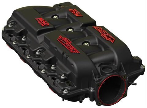 MSD Atomic AirForce Intake Manifolds 2701 Manifold, AirForce, 103mm, 2-Piece, Polymer, Black, Red Letters, Chevy LS7, Each