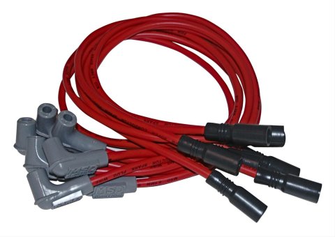 MSD 8.5mm Super Conductor Spark Plug Wire Sets 32179 Wires, Conductor, Spiral Core, 8.5mm, Red, Stock Boots, Chevy, 5.7L, Set