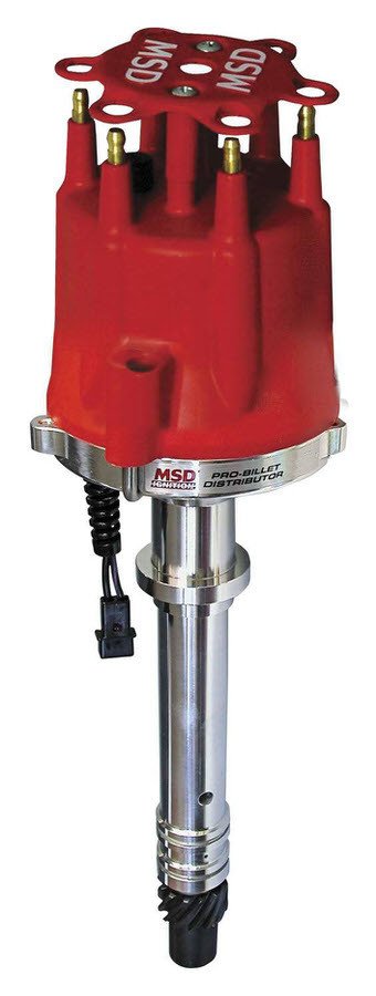 MSD Pro-Billet Distributors 8597 Distributor, Pro-Billet, Magnetic Trigger, Mechanical Advance, Chevy, 4.3L, V6, Each