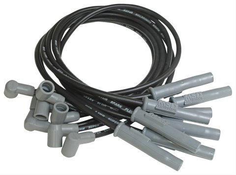 MSD 8.5mm Super Conductor Spark Plug Wire Sets 31373 Wires, Conductor, Spiral Core, 8.5mm, Black, Multi-Angle Boots, Chevy/GMC, Big Block, V8, Set