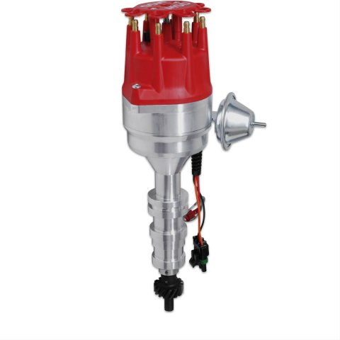 MSD Pro-Billet Ready-to-Run Distributors 8595 Distributor, Ready-to-Run, Magnetic Trigger, Vacuum Advance, Ford, 332-428, FE, Each