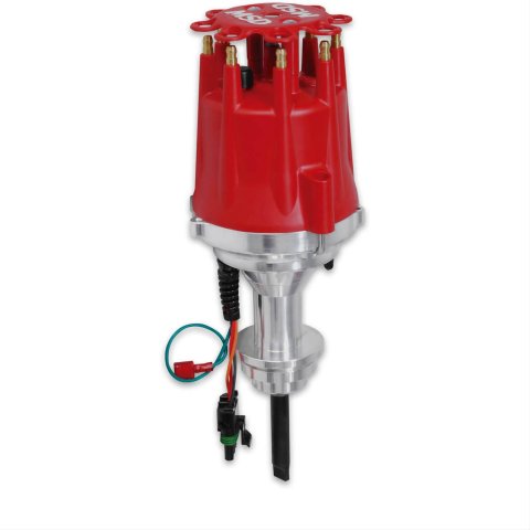 MSD Digital E-Curve Pro Billet Distributors 8504 Distributor, E-Curve, Pro-Billet, Magnetic Pickup, Electronic, Vacuum Advance, Chrysler, Small Block