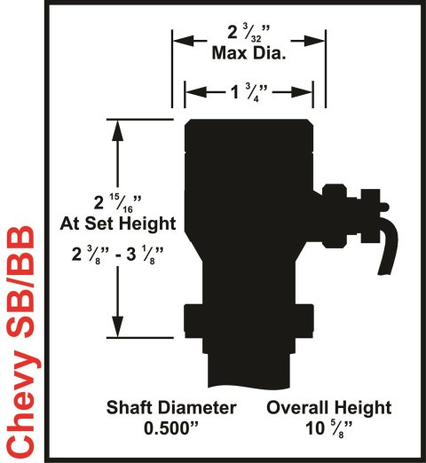 MSD Pro-Billet Distributor Plugs with Cam Sync 85141 Position Sensor, Sync, Plug, Melonized Gear, Chevy Small/Big Block, Each