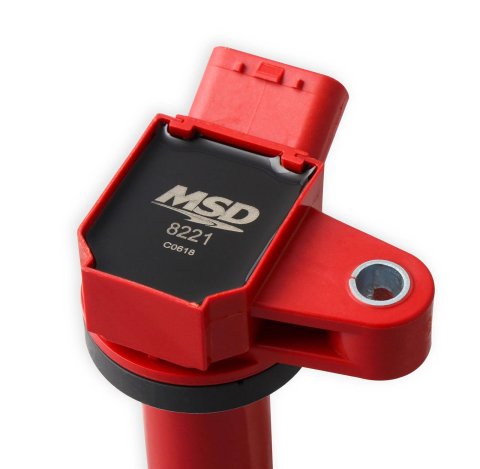 MSD Blaster OEM Replacement Coils 8221 Ignition Coil, Blaster, Coil Pack Style, Square, Red, Lexus, Toyota, 4.7L, Each