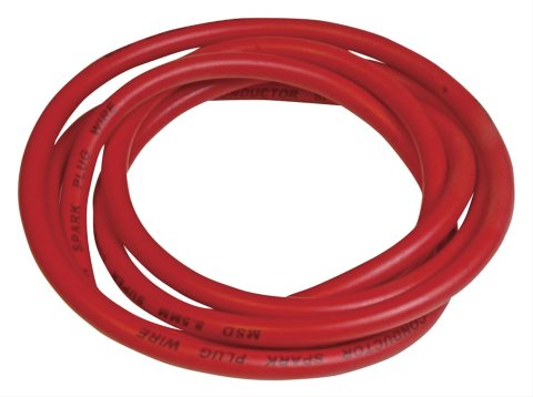 MSD 8.5mm Super Conductor Wire Rolls 34049 Spark Plug Wire, Conductor, Spiral Core, 8.5mm, Red, 100 ft. Length, Each