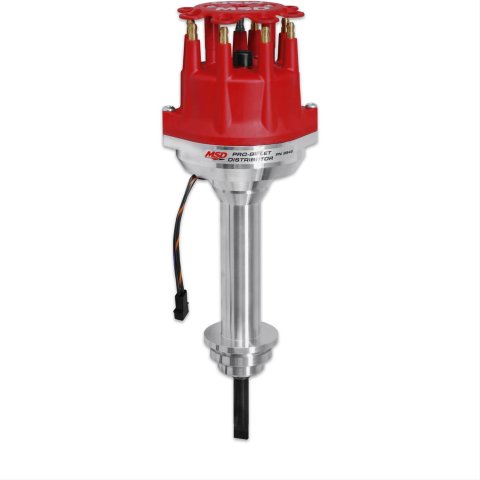 MSD Pro-Billet Distributors 8545 Distributor, Pro-Billet, Magnetic Trigger, Mechanical Advance, Chrysler 383-400, Big Block B, Each