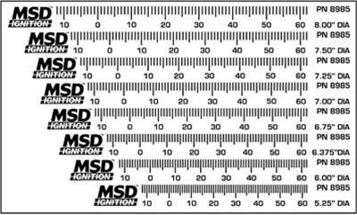 MSD Timing Tapes 8985 Tape, 5.250 to 8 in. Diameter Balancer, Set of 8