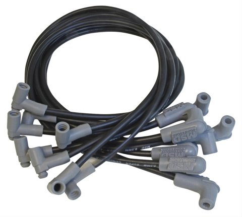 MSD 8.5mm Super Conductor Spark Plug Wire Sets 35603 Wires, Conductor, Spiral Core, 8.5mm, Black, 90 Degree Boots, Chevy, Big Block, V8, Set