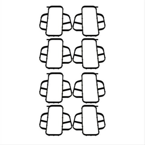 MSD AirForce Manifold LS Seal Port Kits 2710 Intake Gaskets, Kits, LS1 Port, Rubber, Chevy, 5.7L, 6.0L, Set of 8