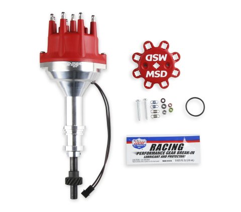 MSD Pro-Billet Distributors 85786 Distributor, Pro-Billet, Magnetic Trigger, Mechanical Advance, Steel Gear, Ford, 351W, Each
