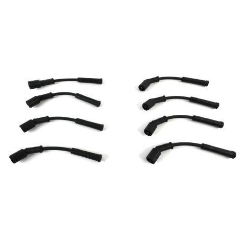 MSD Street Fire Spark Plug Wire Sets 5572 Sets, Fire, Assembled, Coil Pack Terminal Ends, Spiral Core, Black, 8.00mm Diameter, Chevrolet, 5.7L LS, Set