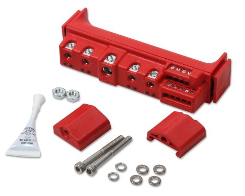 20 amps MSD Solid State Relay 7564 Block, State, Stand Alone, 4 Channel, Amp Fused, Red, Each