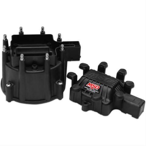 MSD Replacement Distributor Caps 84113 Cap, GM HEI, Black, Screw-Down, V8, Each