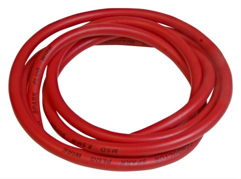 MSD 8.5mm Super Conductor Wire Rolls 34039 Spark Plug Wire, Conductor, Spiral Core, 8.5mm, Red, 6 ft. Length, Each
