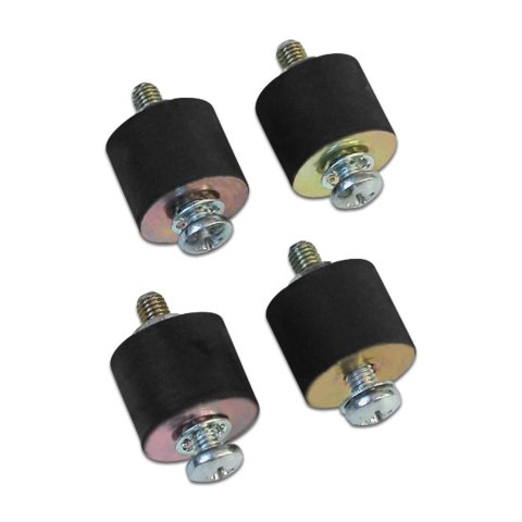 MSD Vibration Mounts 8823 Ignition Box Mounts, Mounts, Rubber, Black, 5/6-Series Ignitions, Universal, Set of 4