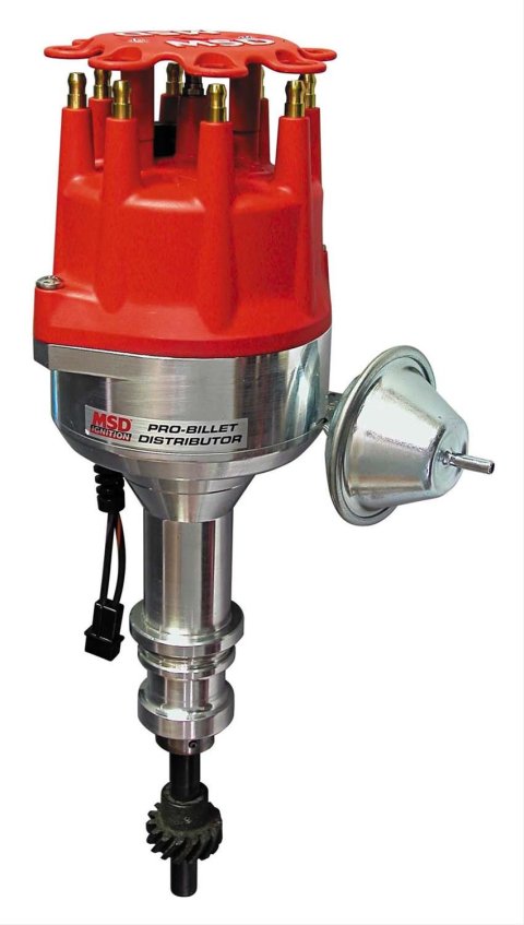 MSD Pro-Billet Street Distributors 8479 Distributor, Street, Magnetic Trigger, Vacuum Advance, Ford, 289-302, Each