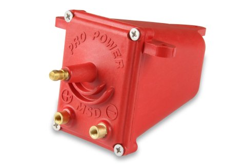 MSD Pro Power Coils 8201 Ignition Coil, Power, Remote Mount, Red, 43,000 V, Each
