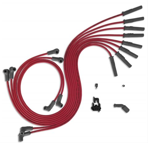 MSD 8.5mm Super Conductor Spark Plug Wire Sets 32079 Wires, Conductor, Cut To Fit, Spiral Core, 8.5mm, Red, Chevy, V8, LS, Set