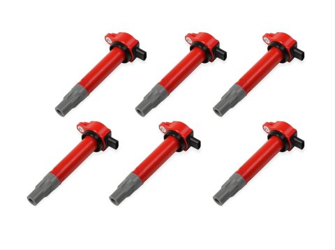 MSD Blaster OEM Replacement Coils 82726 Ignition Coil, Blaster, Epoxy, Red, Chrysler, Dodge, Jeep, Set of 6