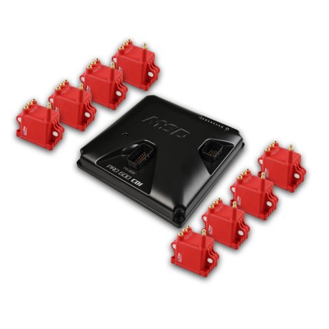 MSD Pro 600 CDI Ignition and High-Output Coil Kits 8000-8HO System With Red Coils, CDI, 8-Channel, Kit