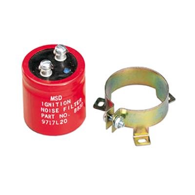MSD Noise Filters 8830MSD Capacitor, Red, Mounting Bracket, Each