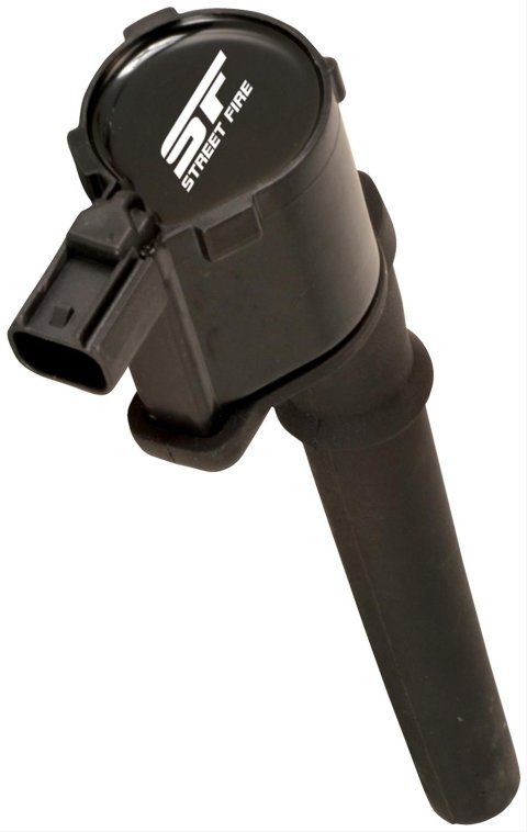 MSD Street Fire Coils 55148 Ignition Coil, Fire, Coil Pack, Black, Ford, 4-Valve, V8, Set of 8