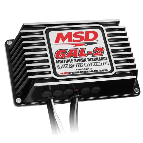 MSD 6AL-2 Ignition Boxes 64213 Box, 6AL-2, Digital CD, with Rev Limiter, Black, Each