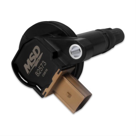 MSD Direct Replacement Ignition Coil Packs 82573 Coil, Replacement, Black, Tan Connector, Ford, 3.5L, Ecoboost, Each