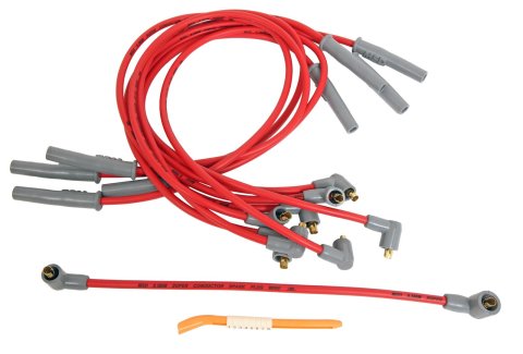 MSD 8.5mm Super Conductor Spark Plug Wire Sets 31379 Wires, Conductor, Spiral Core, 8.5mm, Red, Multi-Angle Boots, Chevy, GMC, Big Block, V8, Set