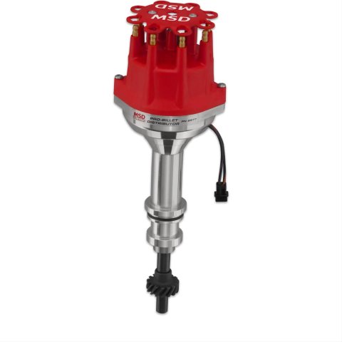 MSD Pro-Billet Distributors 8577 Distributor, Pro-Billet, Magnetic Trigger, Mechanical Advance, Ford, Big Block, Cleveland, Modified, Each