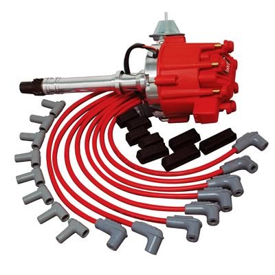 MSD Chevy Crate Engine Ignition Kits 84742 Combo, Pro-Billet HEI Distributor, Super Conductor Wires, Engines, Kit