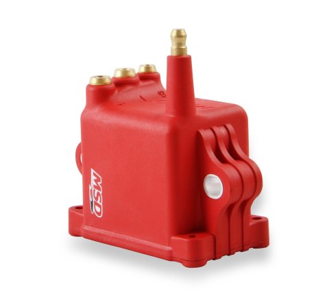 MSD Pro 600 CDI Ignition High-Output Coils 82808 Coils, High-Output, Coil Pack Style, Male/HEI, 50,000 V, Rectangular, Red, Set of 8