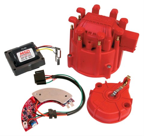 MSD Ultimate HEI Kits 8501 Distributor Upgrade Kit, Ultimate, Coil, Cap, Rotor, Module, GM, Kit