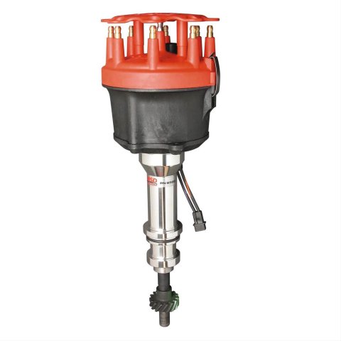MSD Billet Distributors 85805 Distributor, Billet, Magnetic Trigger, Mechanical Advance, Ford, 351W, with Victor Jr. Intake, Each