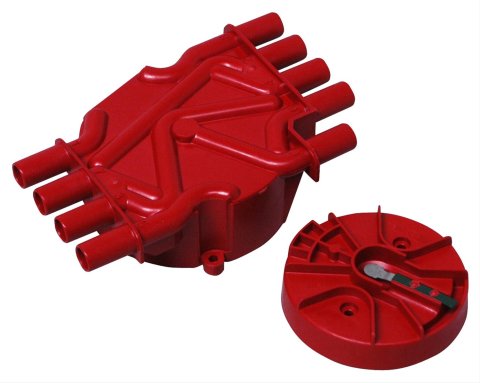 MSD Distributor Cap and Rotor Kits 8017 & Rotor, Crab Style, Brass Terminals, GM V8, Kit